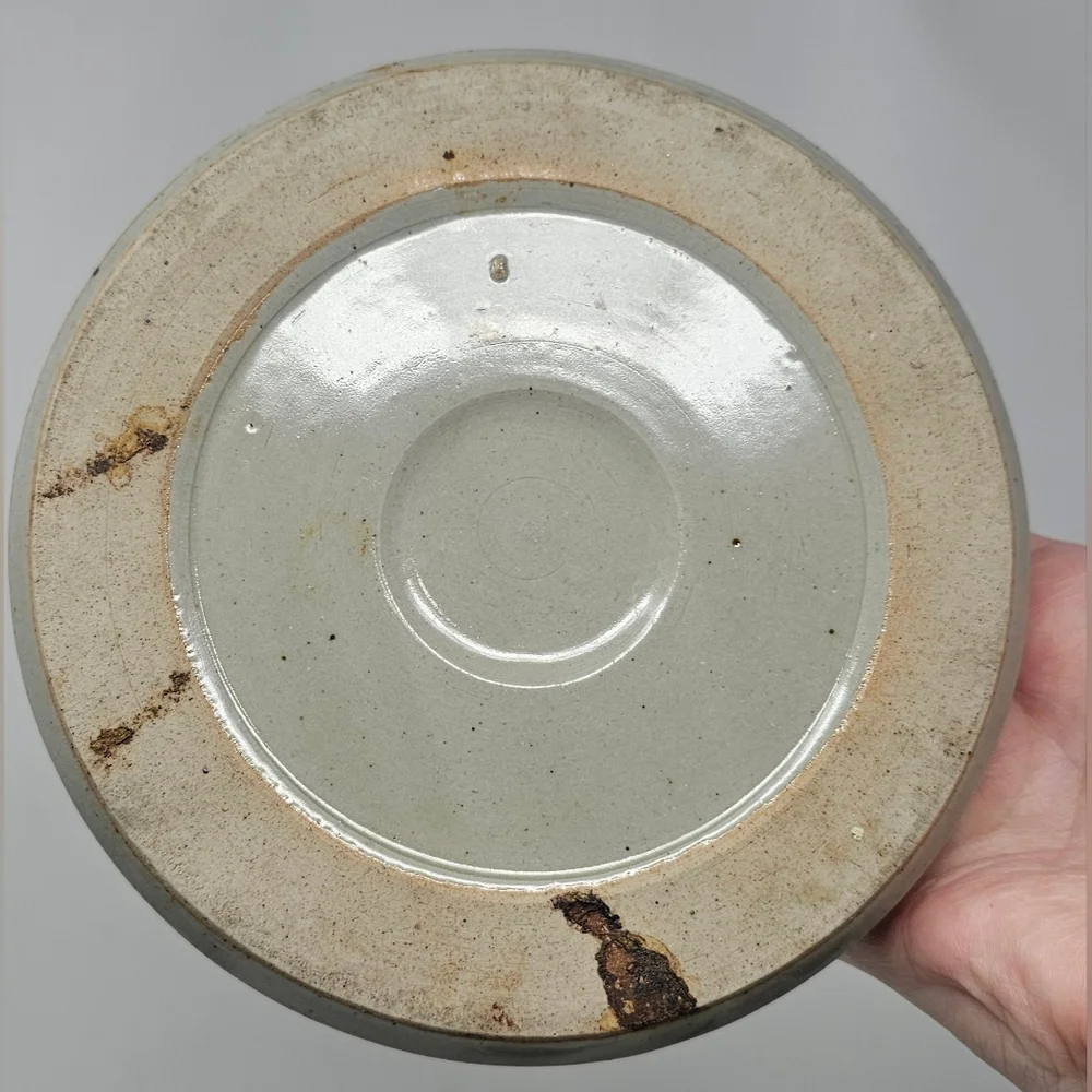 Vintage Hand Crafted Otagiri Original Speckled Stoneware Pottery Floral Ashtray - Picture 9 of 13